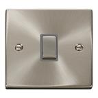 Click 20A 1 Gang DP &#39;Ingot&#39; Switch - Grey/Satin Chrome