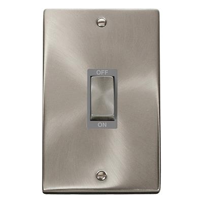 2 Gang 45A Single Cooker DP Switch