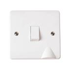 Click 20A DP Switch with flex outlet white