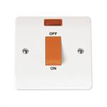 45A 1 Gang Single Cooker Switch with Neon