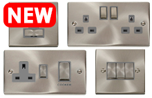 Satin Chrome Switches and Sockets