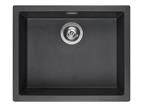 Reginox Granite Composite Amsterdam single bowl integrated 50 x 40 Black