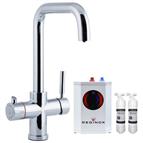 Reginox Tribezi 3 in 1 Hot water tap Chrome, inc tank+ 2filters