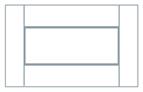 Avanti Quadro 22mm Drawer Front, Alabaster Grained Paint Effect 283 x 896mm
