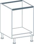 600mm Oven Base Unit Carcass in Light Grey (Flat Pack)