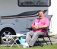 Dave with 'Mo' in Cornwall