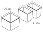 Waste Bin, Movebin 80 (16.5 + 10 + 10)