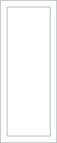Avanti Juno 18mm Door, Super Matt Light Grey, 1245 x 396mm