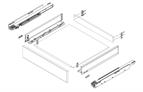 Blum Legrabox with Blumotion M height 270mm carbon black (40kg)