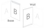 Avanti Opus  Bi-Fold Corner Door RH Base LH Wall, SM Monument Grey 715 x 312mm