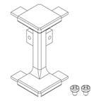 Gola External corners for Drawer C profile Silver