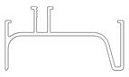 Gola Vertical end profile snap on1 Silver 2.67 metre