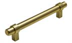 Strapped Bar Handle, Brushed Brass 128mm centres
