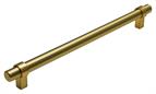 Strapped Bar Handle, Brushed Brass 224mm centres