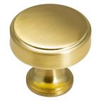 Calgary Knob, Brush Satin Brass, 40mm