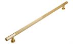 Knurled Aluminium Handle, Satin Brass, 320mm centres
