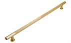 Knurled Aluminium Handle, Satin Brass, 320mm centres