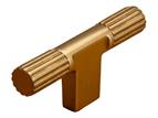 Florence T Bar, Aged Brass, 70mm