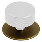 Venice Knob Back Plate, Aged Brass, 42mm