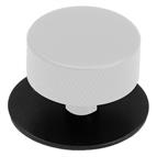 Venice Knob Back Plate, Matt Black, 42mm