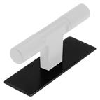 Venice T Bar Back Plate, Matt Black, 72mm