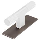 Venice T Bar Back Plate, Stainless, 72mm