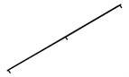 Malaga Handle, Satin Black, 1092mm centres