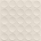 Self-adhesive cover cap, Angora Grey 14mm (25 per sheet)