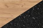 Kronodesign Splashback Gold Craft Oak/Black Flint 4100x640x10mm