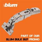 Blum 155 degree CLIP top BLUMOTION Wide angle hinge for zero protrusion