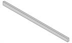 Blum Legrabox gallery rail for inner drawer front stainless steel 1200mm