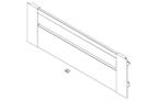 Blum Legrabox &#39;C&#39; height inner drawer front - 600mm (gallery) carbon black matt