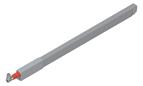 Blum Antaro gallery rail to suit 450mm metallic grey LH