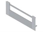 Blum Antaro D height inner drawer front to suit 600mm unit metallic grey