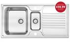 Reginox Senator 15 1.5 Bowl inset sink stainless steel rev (Deep Bowl)