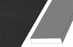 Multi-purpose rail Namuri Black 94 x 18mm x 3m