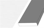 Multi-purpose rail Namuri Frost White 94 x 18mm x 3m