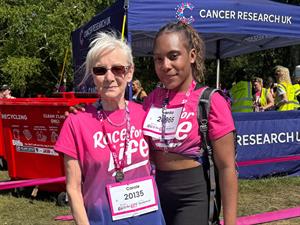 A Memorable Day For Carole and Kenika Running for Cancer Research