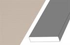 Multi-purpose rail Linear Cashmere 94 x 18mm x 3m