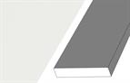Multi-purpose rail Linear Porcelain White 94 x 18mm x 3m