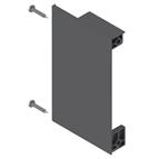 Blum Merivobox front fixing brackets for M height inner drawer Orion Grey LH