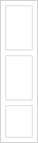 Avanti Juno 18mm Linen Press Door, Super Matt Indigo Blue, 1498 x 396mm