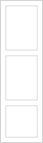 Avanti Juno 18mm Linen Press Door, Super Matt Indigo Blue, 1498 x 446mm