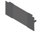 Blum Merivobox M Height inner drawer front to suit 209 x 300mm Orion Grey