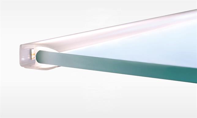 Glow Illuminated Glass Shelf Profile