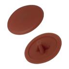 Pozi screw caps Teak