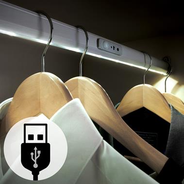Alto Rechargeable LED Wardrobe Rail Light
