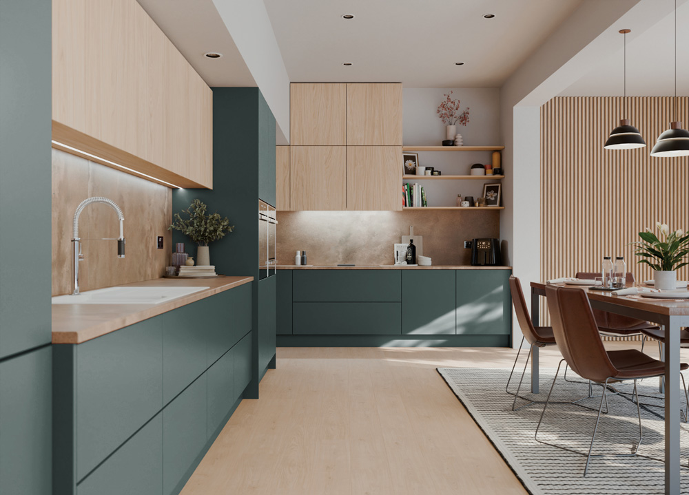 Decor Panels Serica 18mm Super Matt Kombu Green MDF 3050 x 1220mm