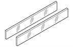 Blum frosted glass for 450mm D height Antaro, set of 2