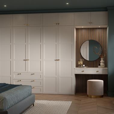 Juno Super Matt Angora Grey - Bedroom